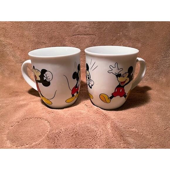 Pair of Mickey Good Morning/Good Night 14oz Rounded Bottom Coffee Mugs - Picture 2 of 2